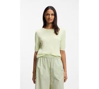 BOSS Knitted sweater with embroidered logo - Style C_Fiaffu, 50557077 Green XS
