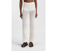 BOSS Knitted trousers in stretch fabric with mixed structures - Style C_Folie, 50535496 Natural M