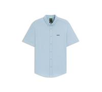 BOSS Mens HBG Motion S Plain Short Sleeve Shirt Light/Pastel Blue M