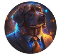 Boss Labrador Jigsaw Puzzles for Adults 1000 Piece Difficult Puzzles for Adults Gift DIY Fun Suitable for Home Living Room Office Decoration 1000pcs (67.5x67.5cm)