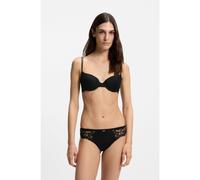 BOSS Lace underwire bra with double straps - Style DEMI_BLOSSOM, 50556310 Black 32C