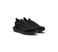 BOSS Lace-up suede trainers with a knit sock - Style BOSS-MOTION_Slon_bkn, 50568943 Black 7
