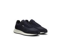 BOSS Lace-up trainers in lightweight fabric with suede trims - Style Vinston_Runn_nysd, 50568945 Dark Blue 12