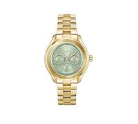 BOSS Lida Multifunction Gold Plated Green Watch 1502745