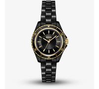 BOSS Ladies Sage Aqua Black Ceramic Bracelet Watch 1502851