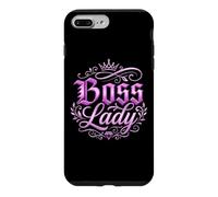 Boss Lady Crown and Diamond Elegant Pink Typography Design Case for iPhone 7 Plus/8 Plus