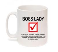 Boss Lady Funny Work Coffee Tea Mug Sold by Kruzroyal