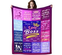 Boss Lady Gifts Blanket Boss Retirement Appreciation Gifts from Employees,Girl Boss Throw Blankets Office Decor,Best Boss Christmas Birthday Bosses Day Gifts Ideas for Boss Lady Women Female 50"X40"