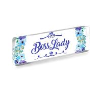 Boss Lady Gifts For Women Best Boss Gifts For Supervisor Boss Appreciation Keepsake Gift For Manager Acrylic Plaque Boss Lady Birthday Gifts For Women Office Decor