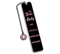 Boss Lady Gifts for Women, Boss Birthday Gifts for Women, Inspirational Bookmark, Thank You Gift for Her, Christmas Gift for Leader Boss Lady, Employee Appreciation Bookmark
