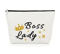 Boss Lady Gifts Makeup Bag Thank You Gift for Boss Female Leaving Gifts for Lady Boss Birthday Gift Cosmetic Bag Christmas Thanksgiving Gifts Boss Day Retirement Gifts Travel Toiletry Pouches