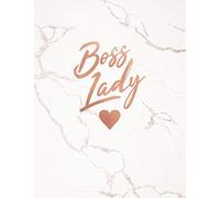Boss Lady: Marble and Rose Gold Notebook | 150 College-ruled Lined Pages | 8.5 x 11 - A4 Size | Journal for women (Marble and Rose Gold Inspirational Notebook for Girls)