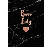 Boss Lady: Marble and Rose Gold Notebook | Journal for Women | 8.5 x 11 - A4 Size (Marble and Rose Gold Inspirational Notebook for Girls)
