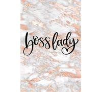 Boss Lady Notebook Journal: Motivational Notebook Inspiration Boss Marble Background Effect Gift For Teens, Students, Woman, Girls & Moms - 120 ... Lined Pages, 6 x 9, Soft Cover, Matte Finish
