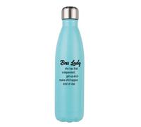 Boss Lady, she has that independent, get-up-and-make-shit-happen kind of vibe, Stainless Steel Bottle. (Mint Green)