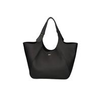 BOSS large logo-lettering leather tote bag - Black One Size