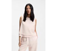 BOSS Layered top with open back - Style Bliny, 50558467 light pink 12