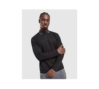 BOSS League Plisy Long Sleeve Polo Shirt - Black - Mens M