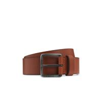 BOSS Leather belt with logo buckle - Style Jeeko_Sz40, 50541165 Brown 42