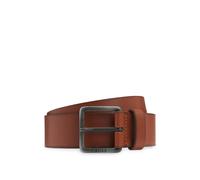BOSS Leather belt with logo buckle - Style Jeeko_Sz40, 50541165 Brown 46