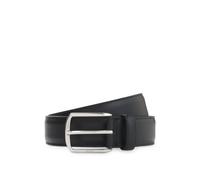 BOSS Leather belt with silver-tone hardware and Double B - Style Onnie-BB-Tip_Sz35, 50568638 Black 30