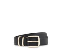 BOSS Leather belt with twin metal keeper - Style Plum-ML_Sz30, 50568472 Black 32