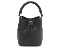 BOSS Leather bucket bag with logo lettering - Style Lenah SM Bucket, 50557980 Black pcs.