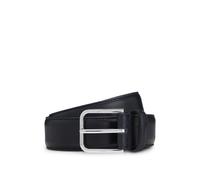 BOSS Leather business belt with polished silver buckle - Style Madison-B1_VLSt_Sz35, 50558700 Dark Blue 38