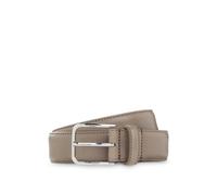 BOSS Leather business belt with polished silver buckle - Style Madison-B1_VLSt_Sz35, 50558700 Light Brown 34