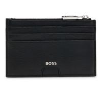 BOSS Leather Card Holder Luminary 6 CC Wallet Black