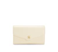 BOSS Leather clutch bag with Double B monogram hardware - Style BOSS BEYOND Clutch S, 50574786 Light Yellow pcs.
