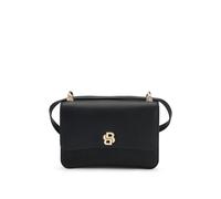 BOSS Leather crossbody bag with Double B monogram - Style B_ICON Crossbody S, 50542055 Black pcs.