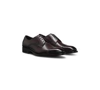 BOSS Leather Derby shoes with brogue details - Style Rill_Derb_bubrct, 50552364 Dark Brown 7