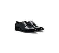 BOSS Leather Derby shoes with cap toe - Style Rill_Derb_buctamf, 50544662 Black 9.5