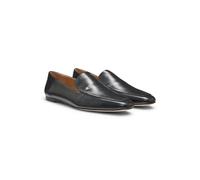 BOSS Leather loafers with Double B monogram trim - Style Charlize_Loafer_LTS, 50557644 Black 4