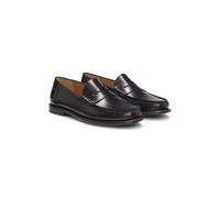 BOSS Leather loafers with penny trim - Style Tevan_Mocc_bo, 50557750 Dark Red 5