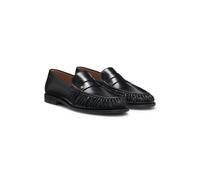 BOSS Leather moccasins with Double B monogram - Style Lycia_Mocc_LTWR, 50573102 Black 5