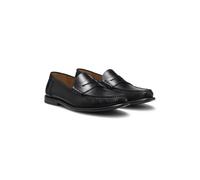 BOSS Mens Tevan Mocc Leather Moccasins with Penny Trim Size 8