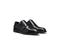 BOSS Leather monk shoes with double strap - Style Tayil_Monk_buct, 50568808 Black 11