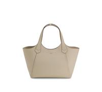 BOSS Leather tote bag with metallic logo lettering - Style Lenah New Tote, 50563395 Light Beige