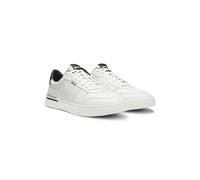 BOSS Leather trainers with contrast logos - Style Clint_Tenn_ltvpN, 50542538 White 11