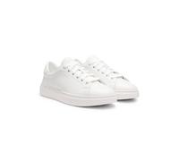 BOSS Leather trainers with embossed logos - Style Kieran_Tenn_altBB, 50548110 White 5