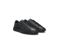 BOSS Leather trainers with embossed monograms - Style Kieran_Tenn_almn, 50536507 Black 10