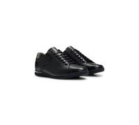 BOSS Leather trainers with odour-control lining - Style Saturn_Lowp_lux4 A_N, 50498282 Black 14