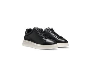 BOSS Leather trainers with rubber outsole - Style Bulton_Runn_lt_N, 50497887 Black 13