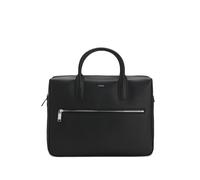 BOSS leather zip laptop bag - Black One Size