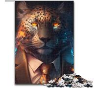 Boss Leopard 1000 Piece Jigsaw Puzzle Difficult Puzzles for Adults Perfect for Christmas, Halloween, Easter, New Year size : 50x75cm