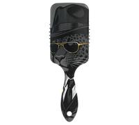 Boss Leopard Black smooth hairbrush for men Designed massage brush for short hair with Ergonomic handle cepillo para peinar