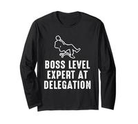 Boss Level: Expert at Delegation Long Sleeve T-Shirt