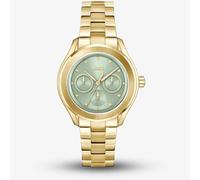 BOSS Lida Multifunction Gold Plated Green Watch 1502745